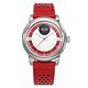 MINI Swiss Watches 石英錶  35mm 紅白雙色錶面 紅色洞洞皮錶帶 product thumbnail 2
