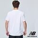 New Balance DRY 透氣緹花短袖上衣 AMT83047WT 男性 白色 product thumbnail 3