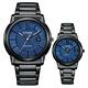 CITIZEN 星辰 光動能情侶手錶 對錶 送禮推薦-海軍藍 AW1217-83L+FE6017-85L product thumbnail 2