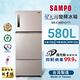SAMPO聲寶 580L一級變頻 星美滿鏡面觸控三門冰箱 炫麥金 SR-C58DV(Y7)含基本安裝+舊機回收 product thumbnail 3