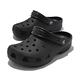 Crocs 洞洞鞋 Classic Clog K 黑 全黑 中童鞋 小朋友 4-7歲 親子鞋 素色 幼稚園  206991001 product thumbnail 8