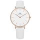 Daniel Wellington Classic清新經典真皮手錶-白x玫瑰金框/32mm product thumbnail 2