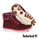 Timberland 女款暗紅色大理花布面反折靴 product thumbnail 2