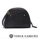 VINCE CAMUTO-真皮革金屬扣素色貝殼包-黑色 product thumbnail 3