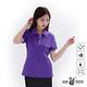 【遊遍天下】女款格紋吸濕排汗抗UV機能POLO衫GS1014紫色 product thumbnail 4