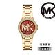 MICHAEL KORS Camille 璀璨經典LOGO女錶 金色不鏽鋼鍊帶 33MM MK7196 product thumbnail 3