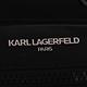 KARL LAGERFELD 老佛爺徽章拉鍊尼龍後背包(黑)小 product thumbnail 7