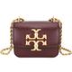 TORY BURCH Eleanor LOGO 金屬標誌鍊帶迷你斜背包(葡萄酒色) product thumbnail 2