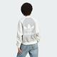 ADIDAS FLEECE JACKET 三葉草 女休閒外套-米灰色-IL3795 product thumbnail 2