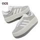 adidas 休閒鞋 Gazelle Bold W 女鞋 灰 白 厚底 增高 拼接中底 三葉草 愛迪達 HQ6893 product thumbnail 7