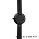 DOMENI COMPANY 經典系列 316L不鏽鋼小秒針錶 黑色錶帶 -黑/32mm product thumbnail 3
