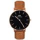 Daniel Wellington BLACK DURHAM淺棕皮x玫瑰金手錶/36mm product thumbnail 2