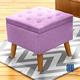 漢妮Hampton亞緹拉扣方型儲物凳-紫 product thumbnail 2