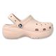 Crocs 卡駱馳 經典雲朵克駱格 CLASSIC PLATFORM CLOG 女 粉色 增高中性鞋 休閒洞洞鞋 厚底涼鞋 輕量懶人鞋 防水拖鞋 206750-6UR product thumbnail 2