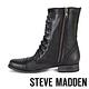 STEVE MADDEN-TROOPA 真皮綁帶中筒靴-黑色 product thumbnail 3