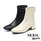 短靴  MODA MODAY 極簡柔美彈力純色方頭Q底低跟短靴－黑 product thumbnail 7