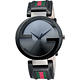 GUCCI Interlocking 時尚元素腕錶-鐵灰x黑/42mm product thumbnail 2