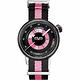 BOMBERG 炸彈錶 BB-01 帆布帶女錶(CT38H3PBA.05-2.9)-黑x粉紅 product thumbnail 2