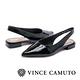 VINCE CAMUTO 微露美感 繫踝帶尖頭低跟鞋-鏡面黑 product thumbnail 6