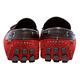 LV 443084 ARIZONA系列雙色絨面小牛皮縫線飾邊綁帶莫卡辛便鞋(紅-8號) product thumbnail 3