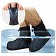 防水 雨鞋套 短筒 雨靴  耐磨 短筒 不掉腳跟 防滑 拉鍊防水層-黑色 product thumbnail 2