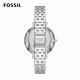 FOSSIL Monroe 婉約氣質女錶 銀色不鏽鋼鍊帶 38MM ES4924 product thumbnail 4