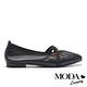 平底鞋 MODA Luxury 氣質純色芭蕾舞式方頭平底鞋－黑 product thumbnail 3