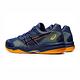 Asics GEL-Court Hunter 2 [1071A059-402] 男 羽球鞋 室內 運動 穩定 緩衝 藍橘 product thumbnail 3