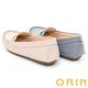 ORIN 甜美童趣縫線真皮 女 平底鞋 藍色 product thumbnail 5