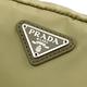 PRADA 經典三角LOGO尼龍萬用包(淺軍綠) product thumbnail 4