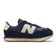 New Balance 童鞋 237 寬楦 中童 小朋友 深藍 米白 膠底 麂皮 復古 NB PH237CM-W product thumbnail 3