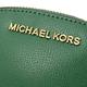 MICHAEL KORS Jet Set牛皮化妝包/萬用包(綠/小) product thumbnail 5