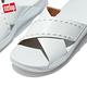 【FitFlop】LULU RUBBER-STUD LEATHER CROSS SLIDES 縫線造型交叉帶涼鞋(海沫藍色) product thumbnail 5