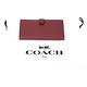 過年不打烊 COACH 撞色縫線皮革三折式長夾(暗紅色) product thumbnail 8