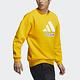 Adidas St Story Sweat [H39216] 男 長袖上衣 運動 訓練 休閒 柔軟 舒適 亞洲版 黃 product thumbnail 2