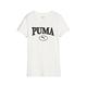 Puma 短袖 Squad 女款 白 灰 大LOGO 短T 純棉 棉T 67661165 product thumbnail 2