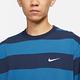 NIKE 上衣 男款 短袖上衣 運動 AS M NK SB TEE STRIPE 藍 FB8151-411 product thumbnail 3