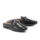 穆勒鞋 MODA Luxury 個性金鏈牛油皮低跟穆勒拖鞋－黑 product thumbnail 2