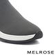 休閒鞋 MELROSE 美樂斯 極簡舒適飛織布後拉鍊厚底高筒休閒鞋－灰 product thumbnail 6