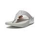 【FitFlop】LULU GLITTER SPLASH WIDE FIT TOE-POST SANDALS 潑墨亮粉夾腳涼鞋-女(銀色) product thumbnail 2