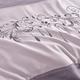 織眠家族 40支萊賽爾 緹花設計 兩用被床包組-典藏緹花-紫(雙人) product thumbnail 4