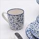 《Rex LONDON》瓷製馬克杯(碎花藍250ml) | 水杯 茶杯 咖啡杯 product thumbnail 5