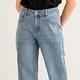 Arnold Palmer -女裝-剪接造型彈性牛仔寬褲-藍色 product thumbnail 6