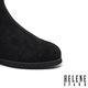 短靴 HELENE SPARK 輕奢暖意貂毛金屬釦麂皮內增高短靴－黑 product thumbnail 5