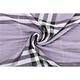 BURBERRY 格紋羊毛絲綢圍巾(紫色) product thumbnail 4