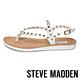 STEVE MADDEN-KNOX 金色鉚釘羅馬繫帶平底涼鞋-白色 product thumbnail 6