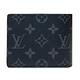 LOUIS VUITTON MULTIPLE 黑LOGO交叉對開短夾 product thumbnail 3