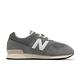 New Balance 休閒鞋 574 Wide 童鞋 大童 女鞋 寬楦 經典灰 復古 基本款 皮革 GC574HT1W product thumbnail 3