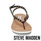 STEVE MADDEN-KNOX 金色鉚釘羅馬繫帶平底涼鞋-黑色 product thumbnail 5