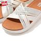 【FitFlop】KESSIA SLEEK CRYSTAL SLIDES 多帶交錯設計水鑽涼鞋交叉帶涼鞋-女(奶油色) product thumbnail 6